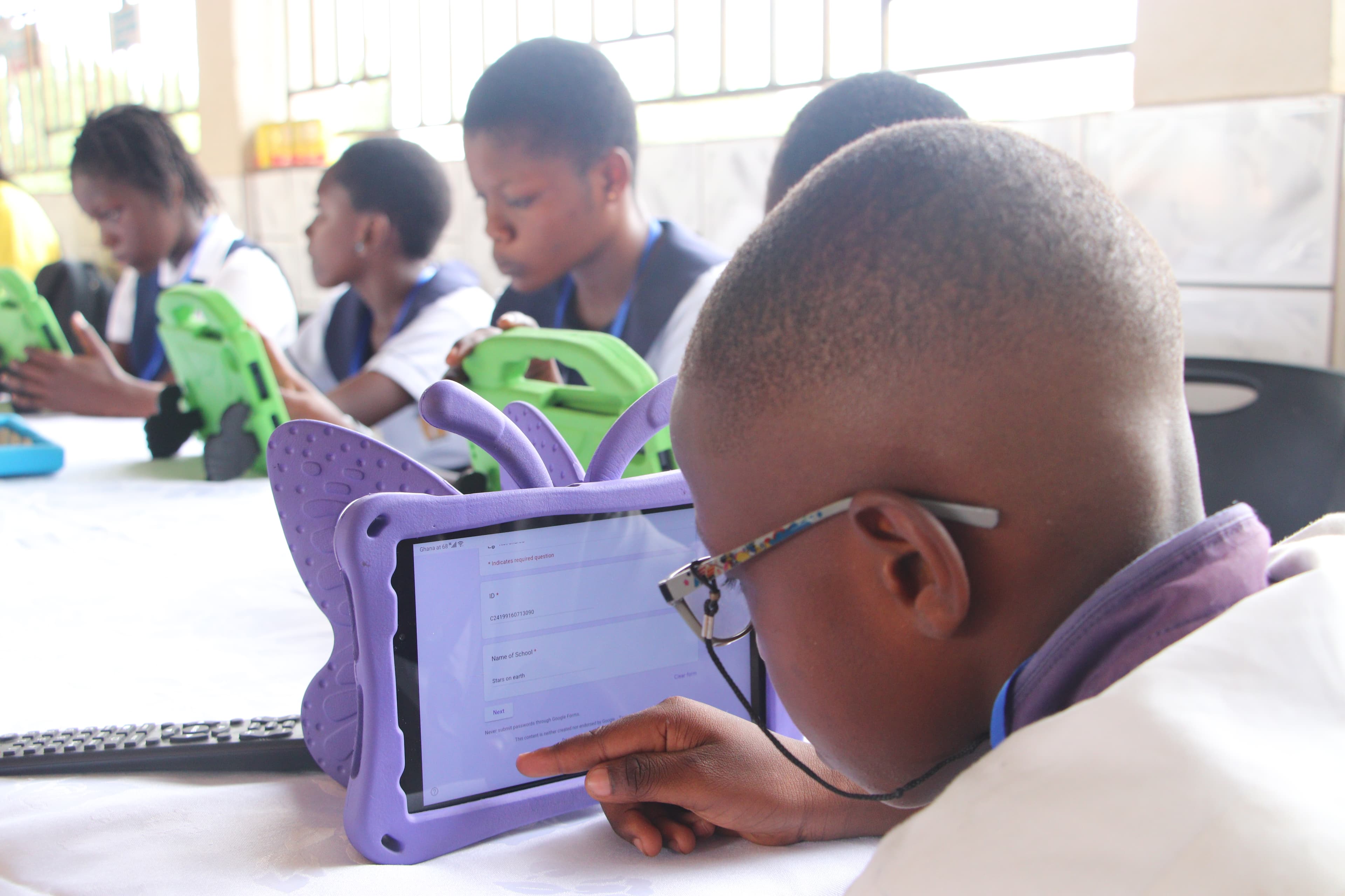 Children receiving literacy support